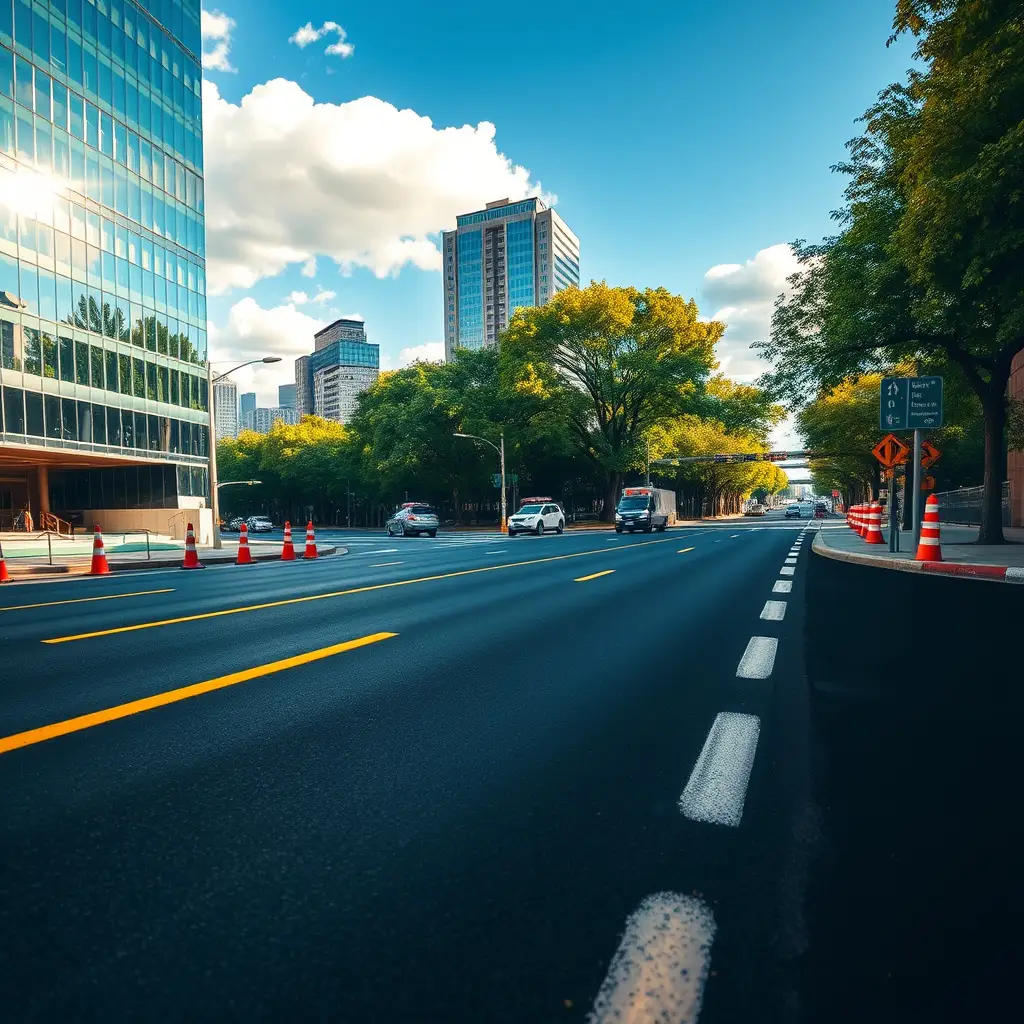 Entendendo a Importância da Infraestrutura Viária Imagem sobre Asfalto para Vias Urbanas e Públicas