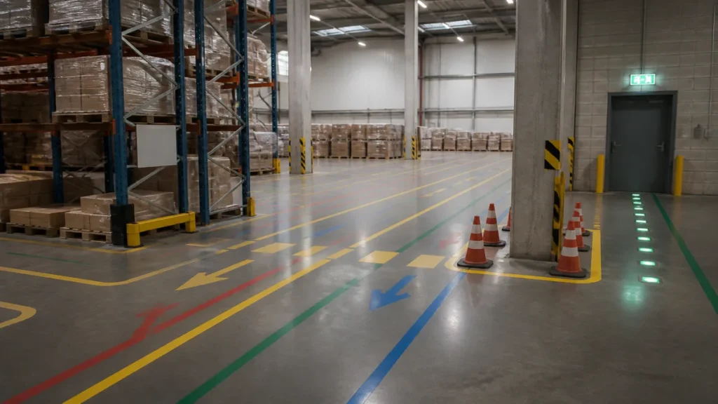 Sinalização para indústrias que reduz riscos no fluxo interno 1 Momento de como planejar a sinalização para indústrias sem gerar pontos cegos durante atividade de sinalização para.